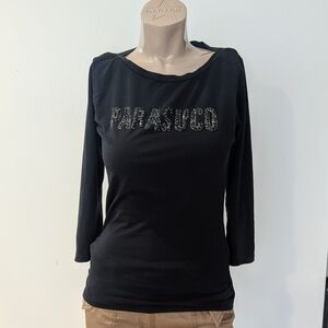 Parasuco Black Long Sleeve Top